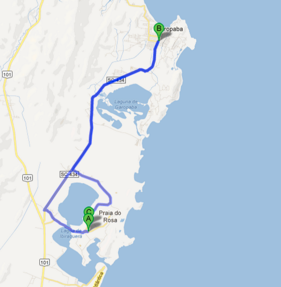 pedal garopaba mapa blog da mimis