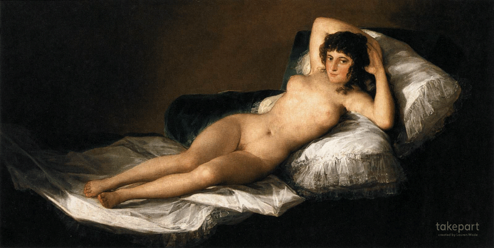 A maja nua – Francisco Goya – 1797 – 1800