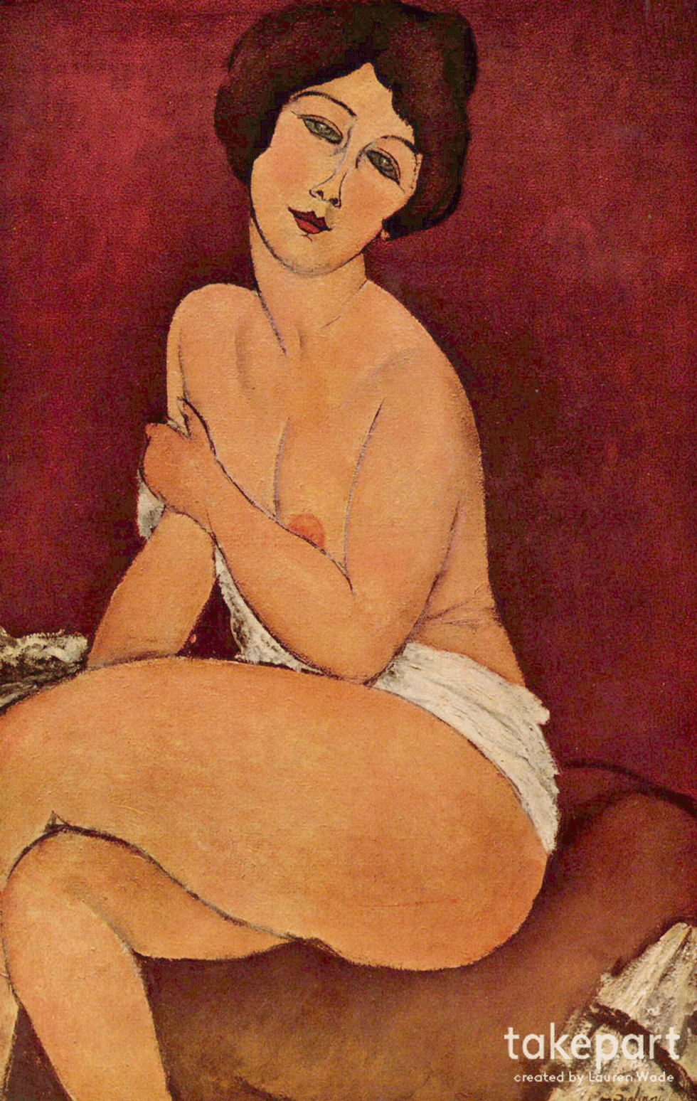 Nu sentado no divã – Amedeo Mondigliani – 1917