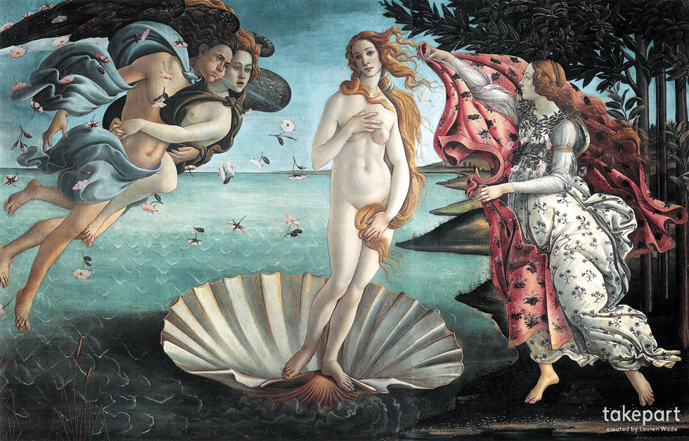 O nascimento de Vênus – Sandro Botticelli – 1486