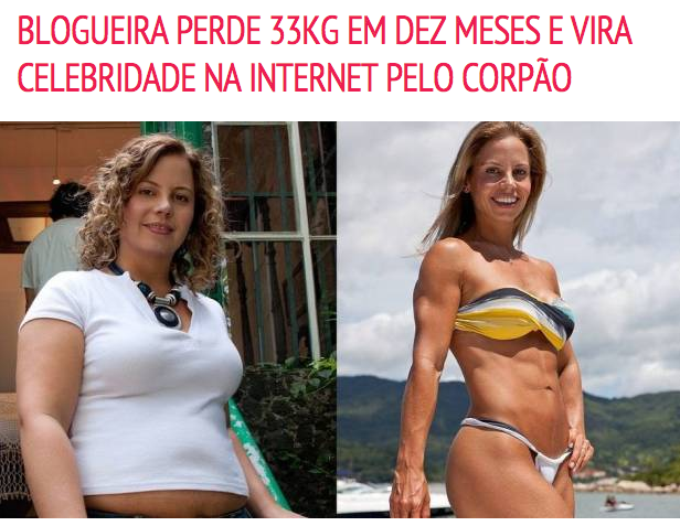 Entrevista Extra e Globo.com: Blogueira perde 33kg em dez meses e vira celebridade na internet pelo corpão