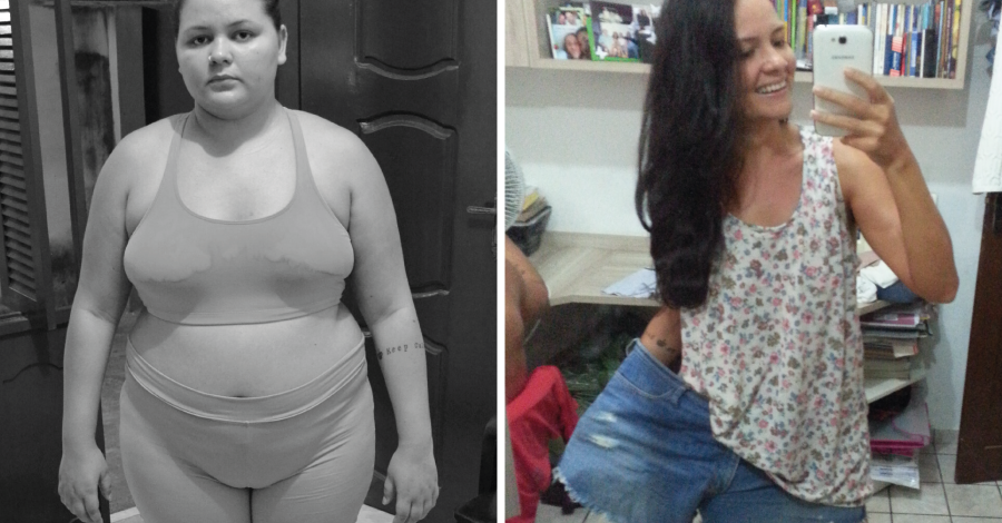 Superação Dêndarah: decidida, ela emagreceu 40kg em 6 meses