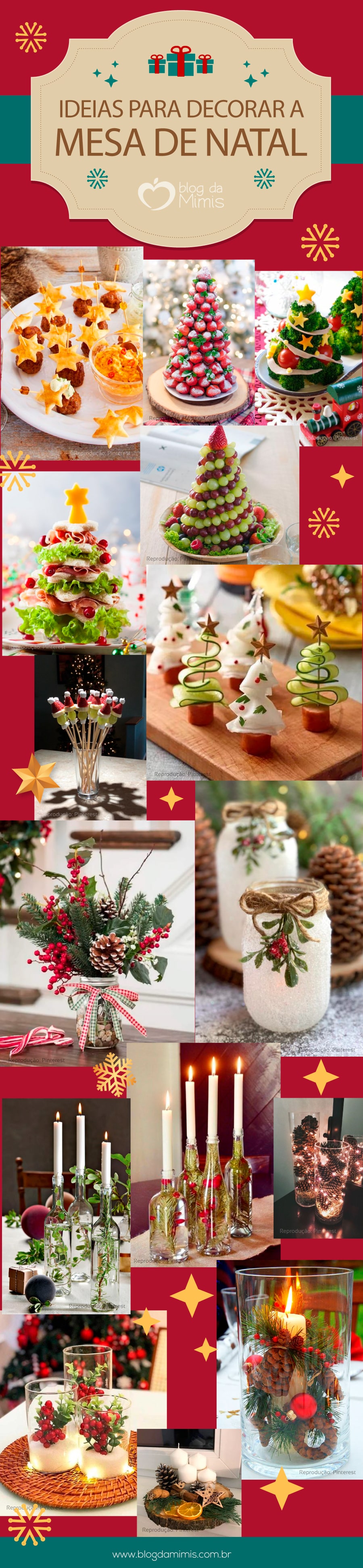Ideias para decorar a mesa no Natal | Blog da Mimis